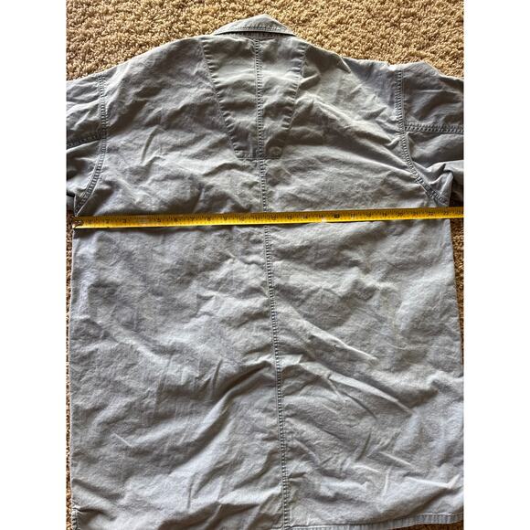 VTG Levi’s Faded Teal Blue Cotton XL Button Up Long Sleeve Shirt Metal Buttons - Picture 5 of 7